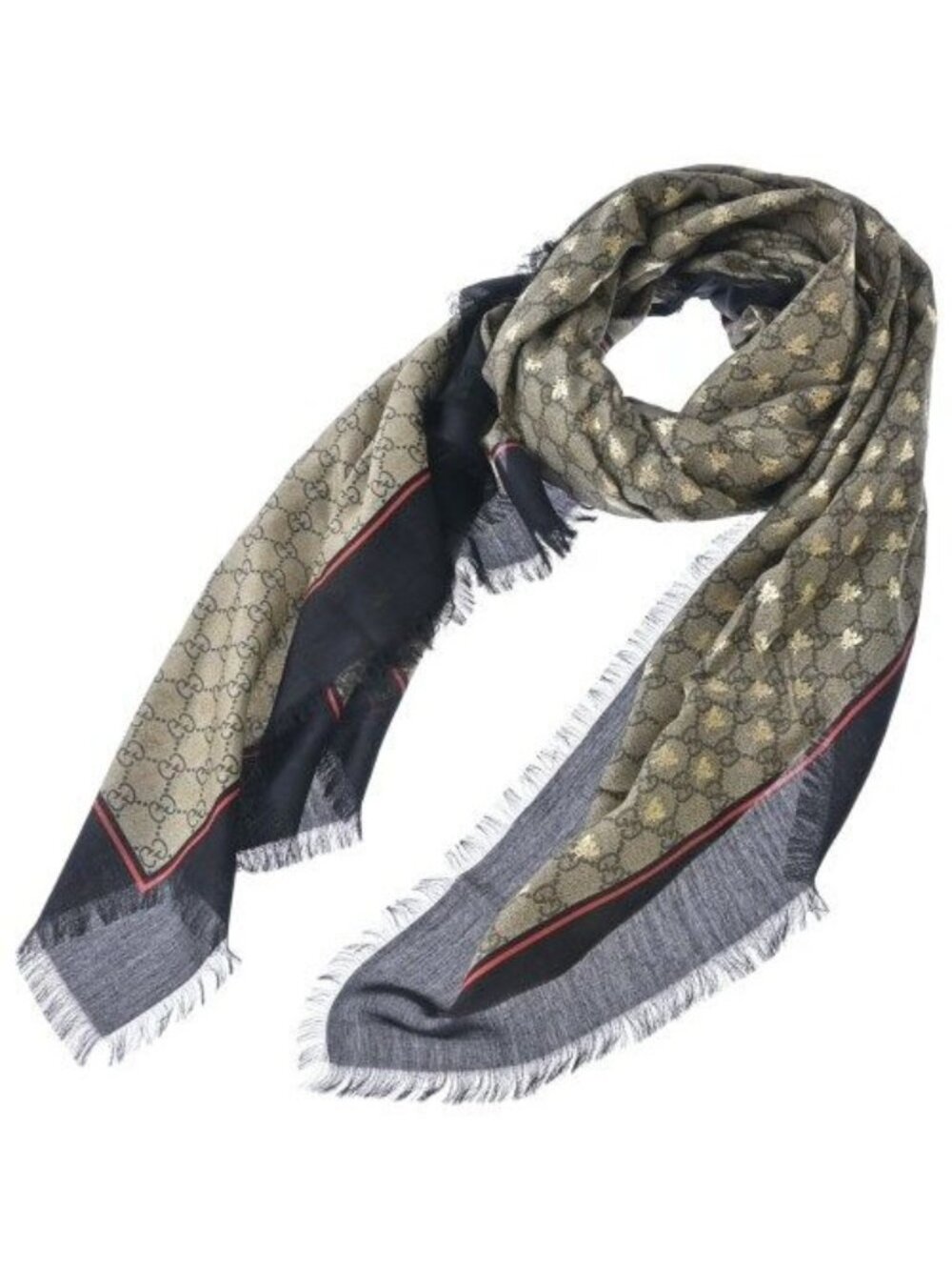Gucci Shawl Scarf Gray